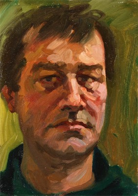 Self-Portrait; oil on canvas, 35 x 25 cm, 2005