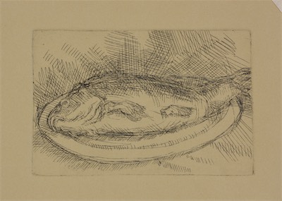 Carp; etching, 8 x 12 cm, 2011
