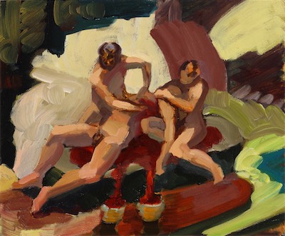 Kvasir; oil on cardboard, 26 x 31 cm, 2008