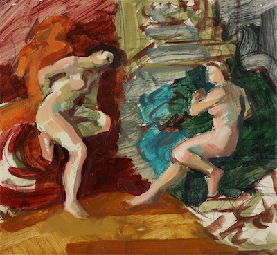 untitled; oil on board, 23 x 25 cm, 2017