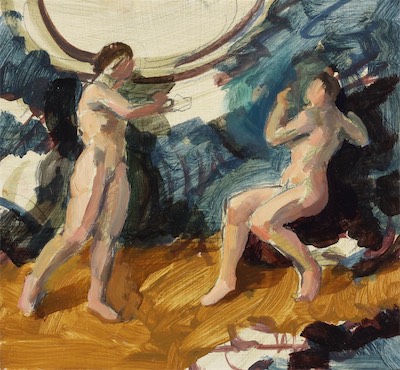 untitled; oil on board, 23 x 25 cm, 2017