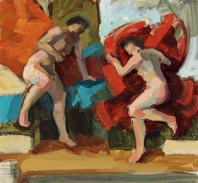 untitled; oil on board, 23 x 25 cm, 2017