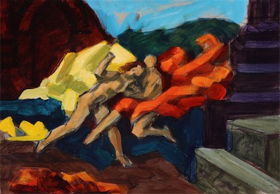 untitled; oil on board, 29 x 41 cm, 2017