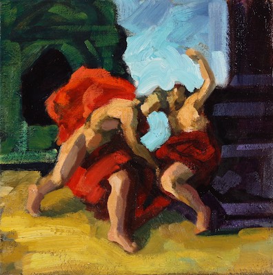 untitled; oil on canvas, 30 x 30 cm, 2018