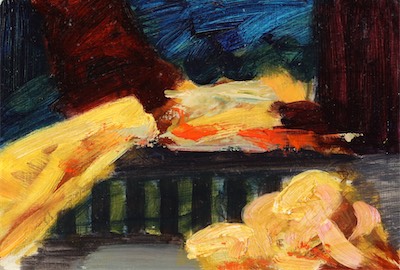 untitled; oil on board, 17 x 25 cm, 2010